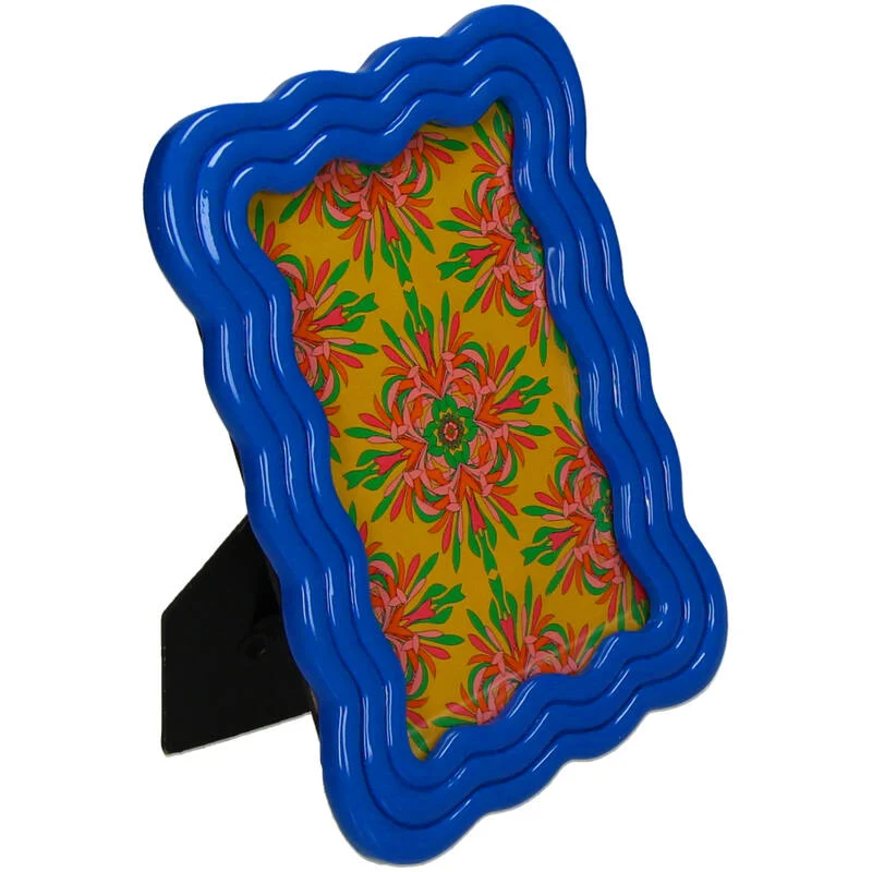 Bilderrahmen “Wiggle” Blau 10 x 15 cm | Verspieltes Design | Kersten BV