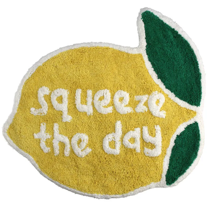 Badematte “Squeeze the Day” 63 x 68 cm | Fruchtiges Statement | Kersten BV