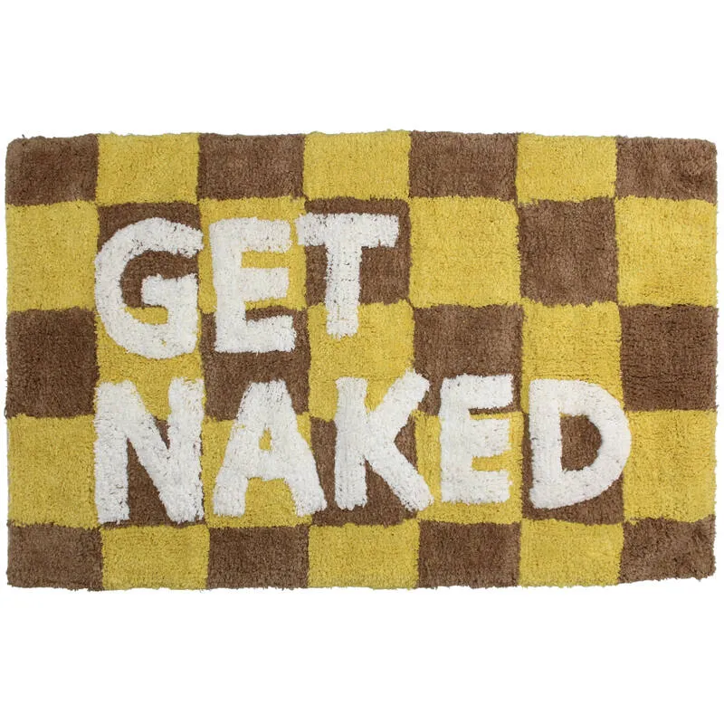 Badematte “Get Naked” 50 x 80 cm | Humorvolles Bad Statement | Kersten BV