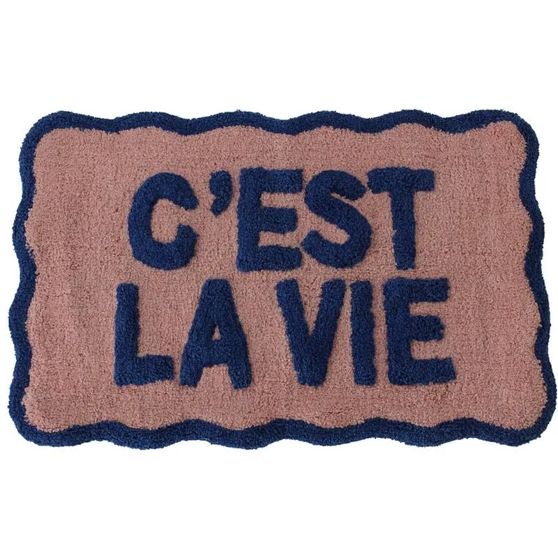 Badematte “C’est la Vie” 50 x 80 cm | Lockeres Statement | Kersten BV