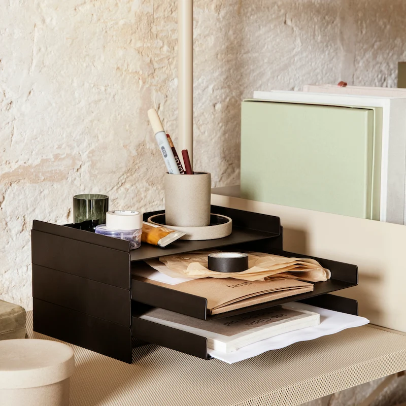 Dokumentenablage 2x2 Schwarz - ferm LIVING