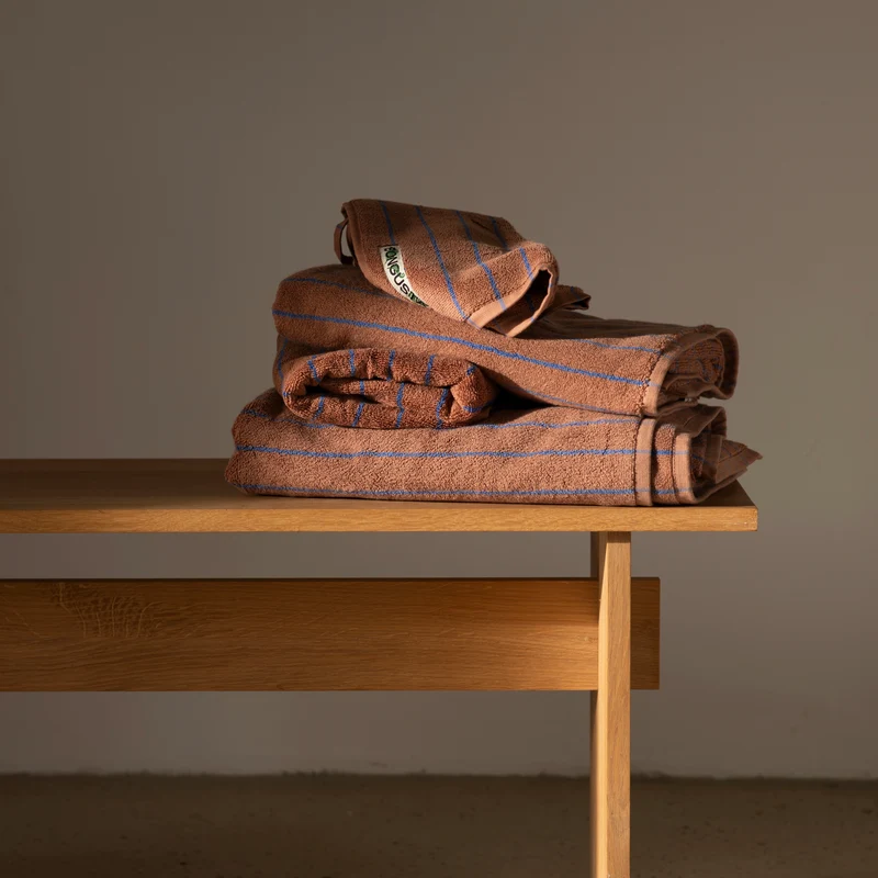 Badelaken „Naram Camel & Ultramarine“ | 100 × 150 cm | Bongusta