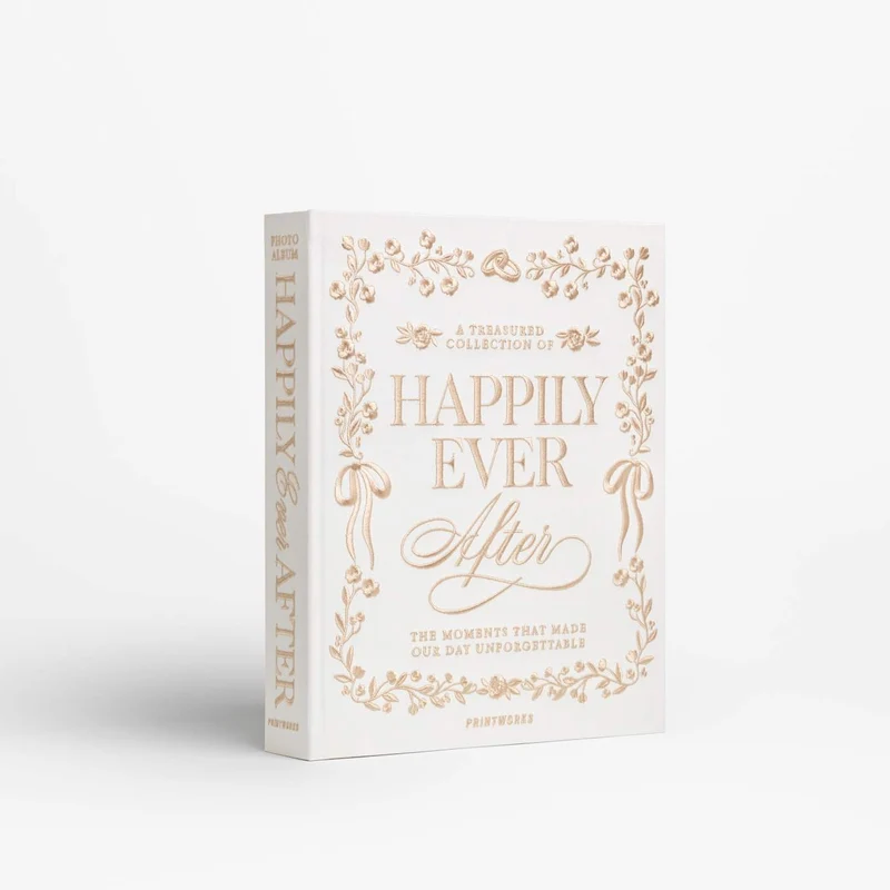 Fotoalbum “Embroided Happily Ever After” | Besticktes Hochzeitsalbum | PRINTWORKS