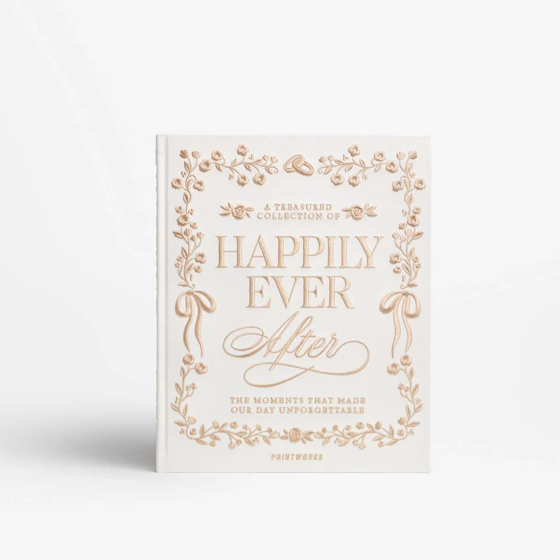 Fotoalbum “Embroided Happily Ever After” | Besticktes Hochzeitsalbum | PRINTWORKS