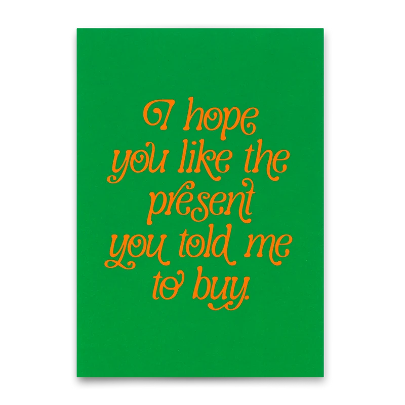 Postkarte "You like the present" | Besondere Karte zum Geburtstag