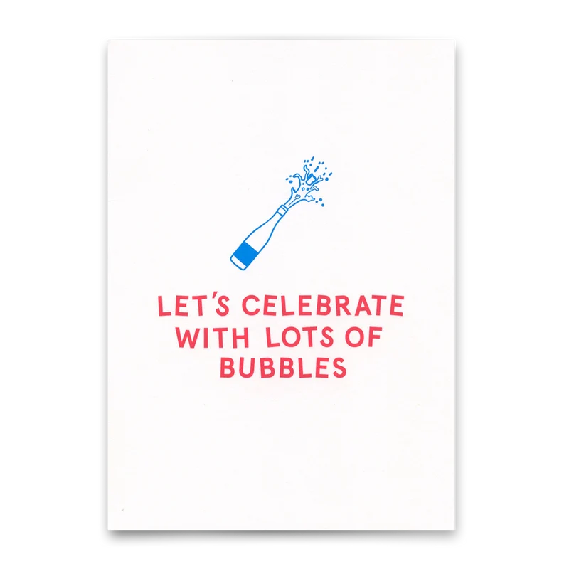 Postkarte "Bubbles" | Besondere Karte für jeden Anlass