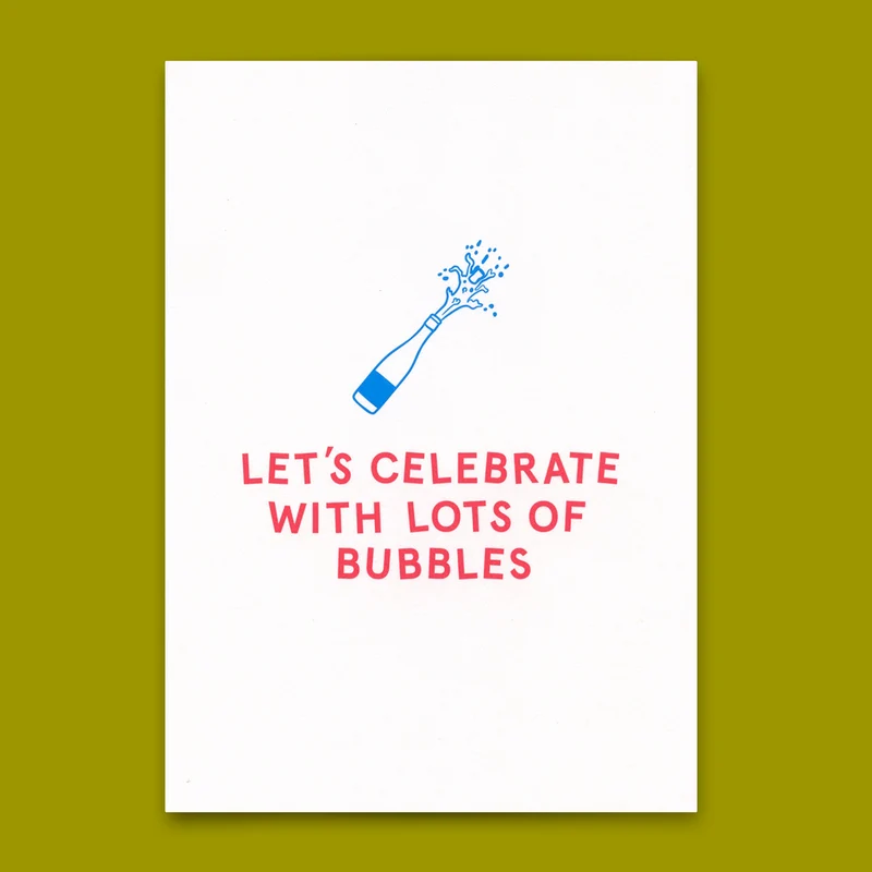 Postkarte "Bubbles" | Besondere Karte für jeden Anlass