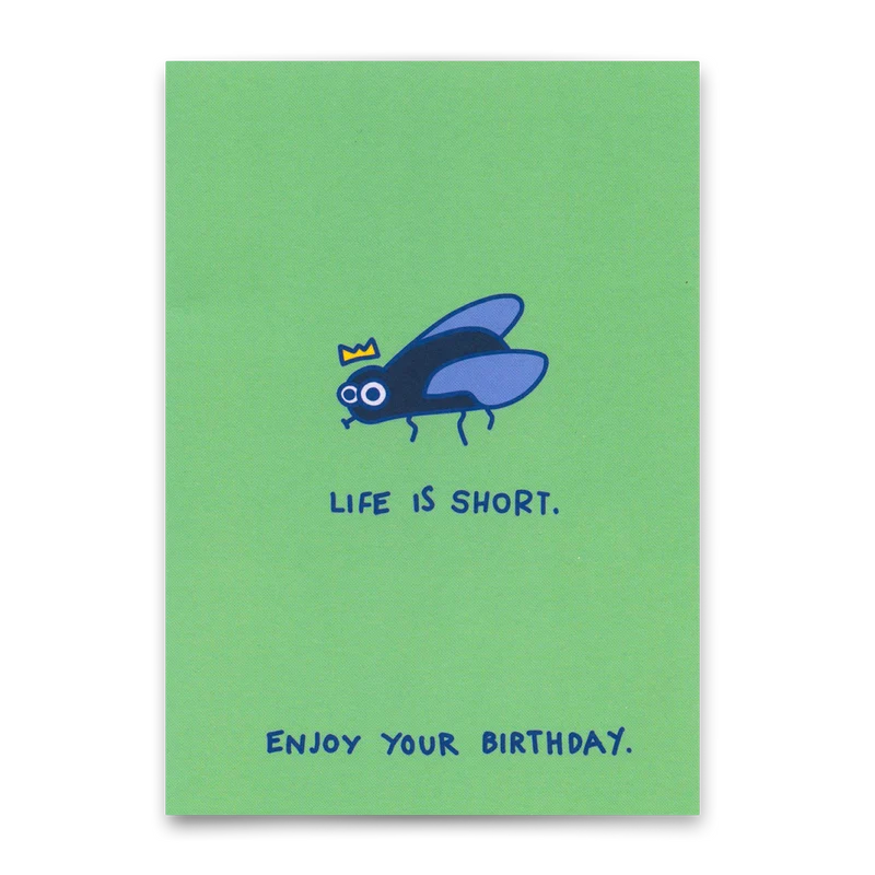 Postkarte "Life is short" | Lustige Karte zum Geburtstag