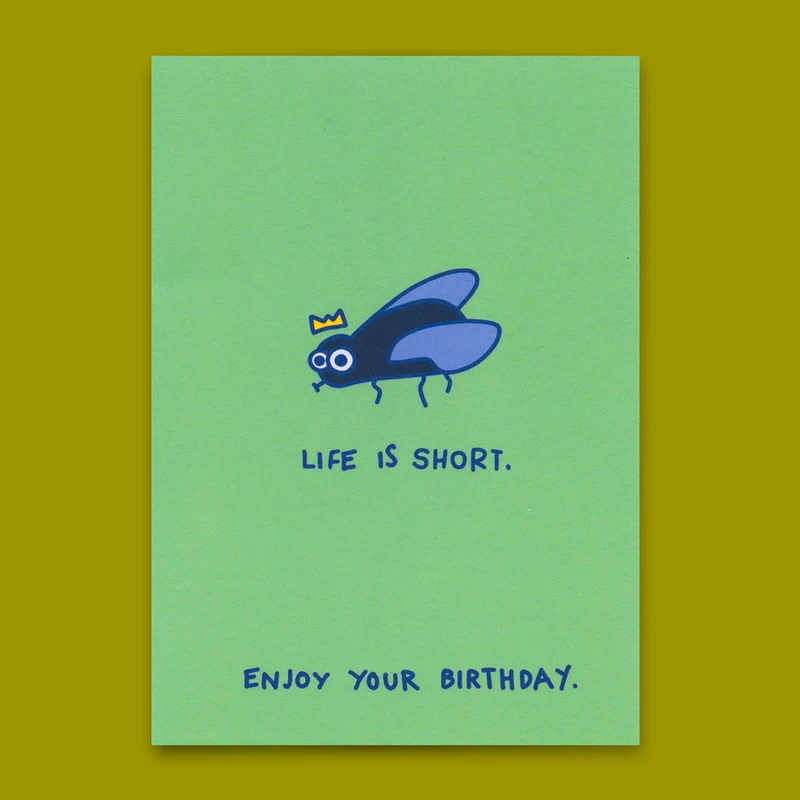 Postkarte "Life is short" | Lustige Karte zum Geburtstag