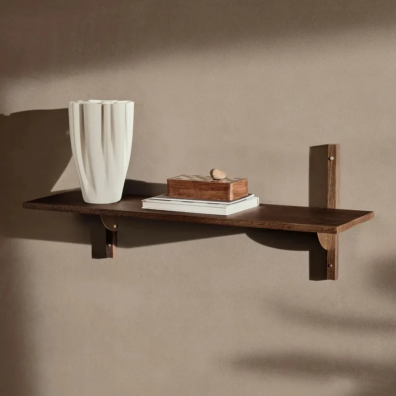 Sector Shelf Wandregal Eiche & Messing - ferm LIVING