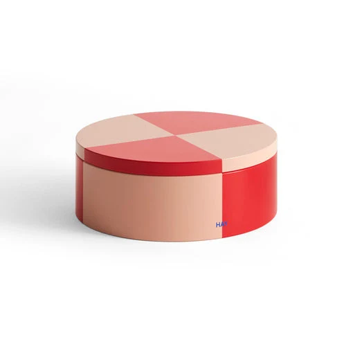 Dose „Tin Container Round“ | Red & Soft Pink | HAY