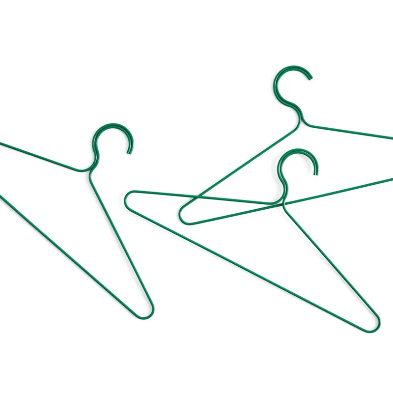 Kleiderbügel „Colour Hanger Jungle Green“ 3er Set | Frisch & modern | HAY