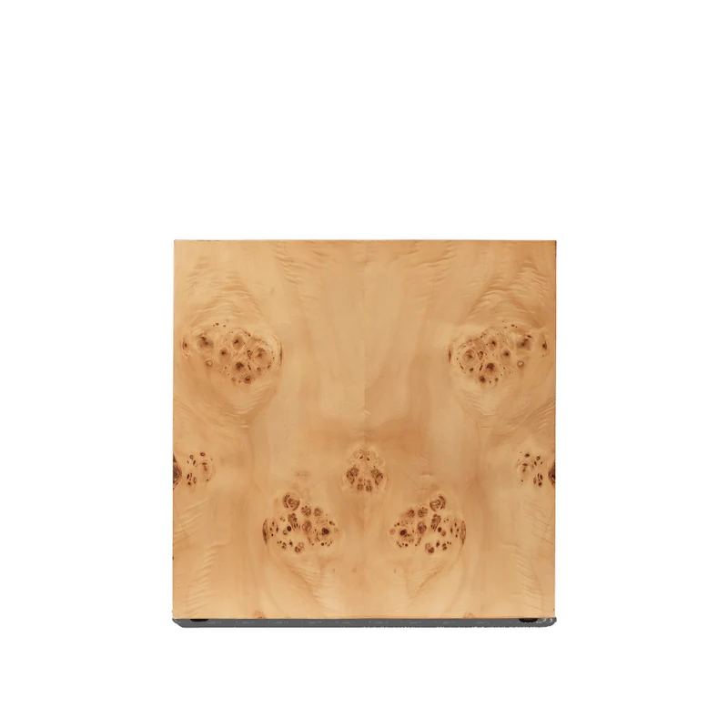 Beistelltisch Burl Cube, Natur - ferm Living