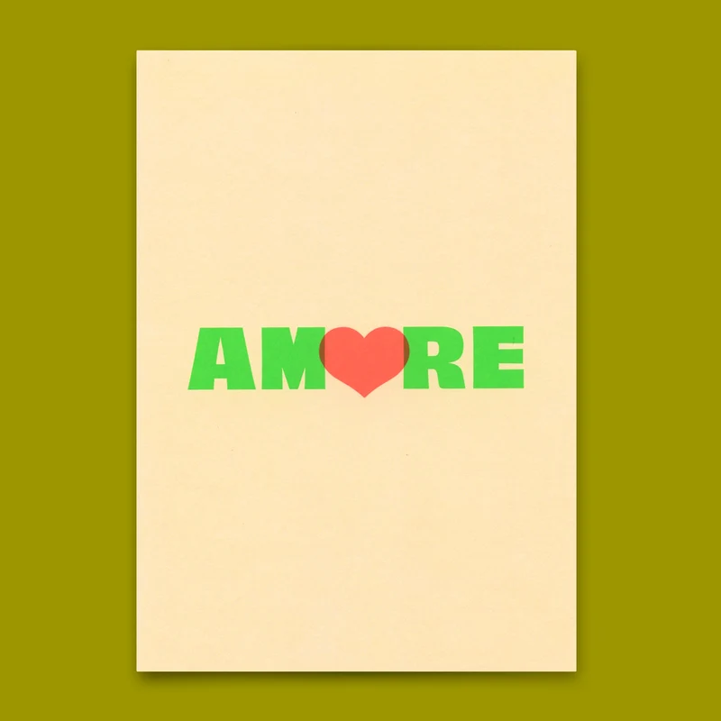 Postkarte "Amore" | Coole Karte für Verliebte