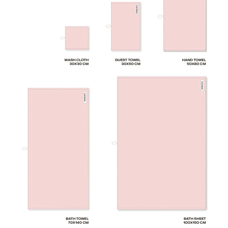 Badelaken „Naram Blush 100×150 cm“ | Groß & gemütlich | BONGUSTA