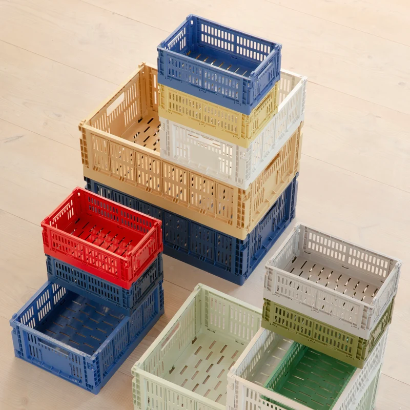 Faltbox „Colour Crate Mini Electric Blue“ | 2er-Set mit Power | HAY