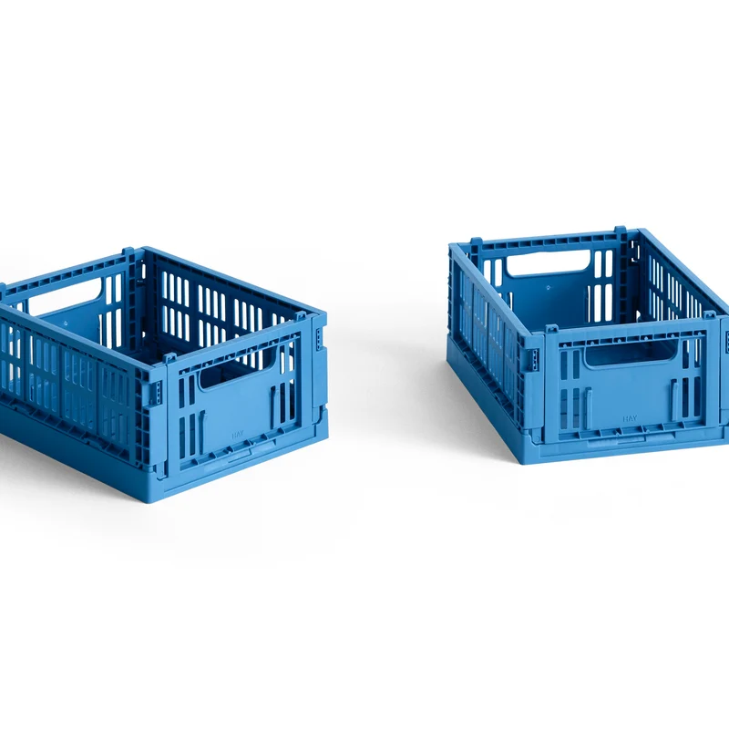Faltbox „Colour Crate Mini Electric Blue“ | 2er-Set mit Power | HAY