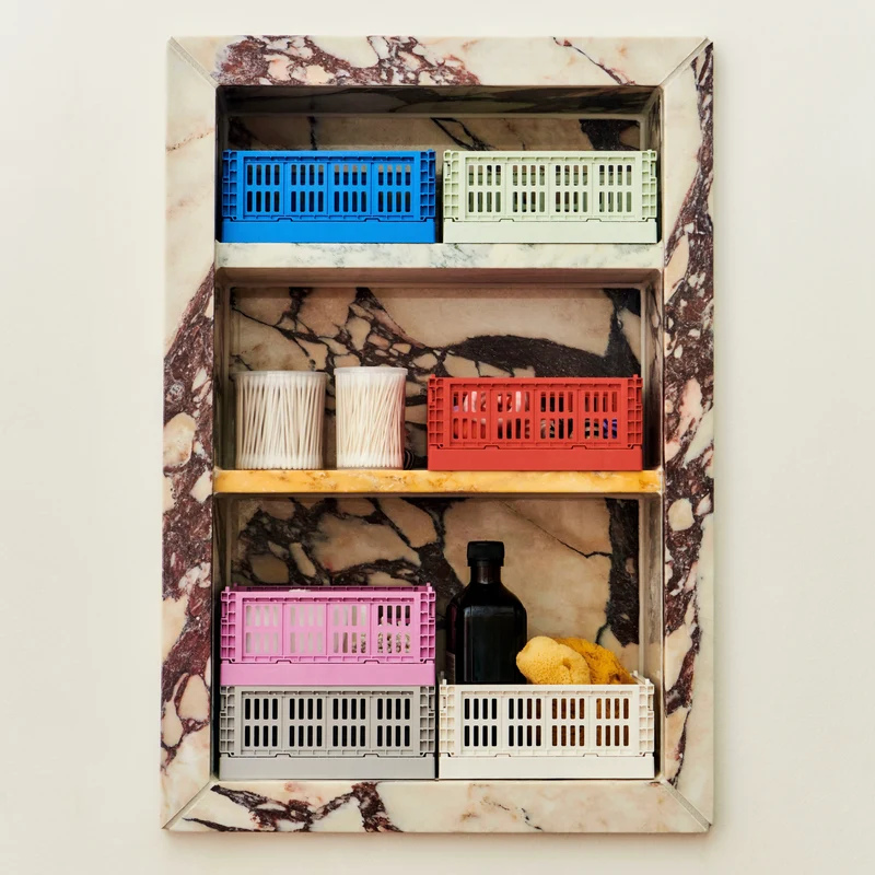 Faltbox „Colour Crate Mini Electric Blue“ | 2er-Set mit Power | HAY
