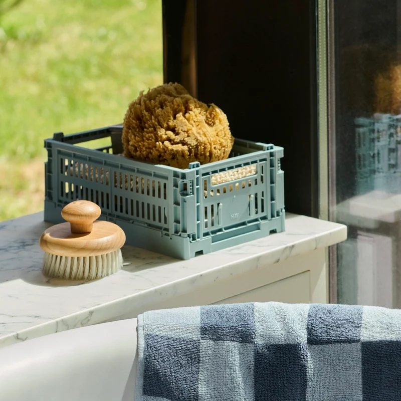 Faltbox „Colour Crate Mini Electric Blue“ | 2er-Set mit Power | HAY