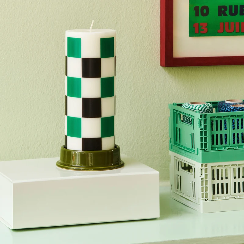 Faltbox „Colour Crate Mini Dark Mint“ | 2er-Set in dunklem Mint | HAY