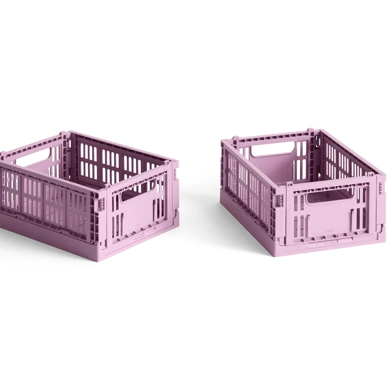Faltbox „Colour Crate Mini Dusty Rose“ | 2er-Set in Zartrosa | HAY