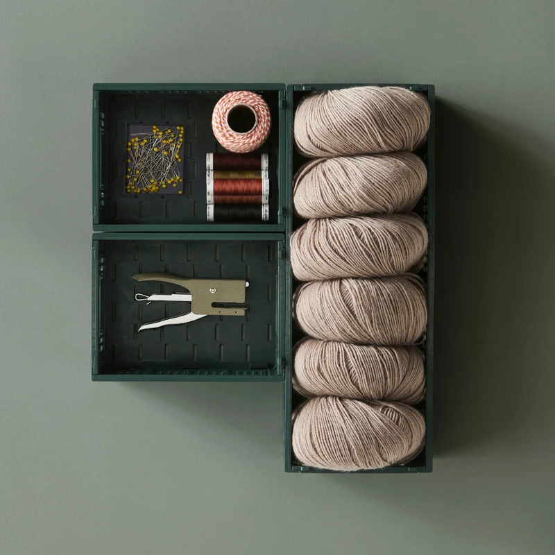 Faltbox „Colour Crate Mini Oblong Dark Green“ | Dunkler Allrounder | HAY