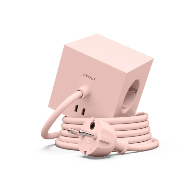 Avolt Square 1 Steckdosenwürfel mit Kabel & USB-C - AVOLT