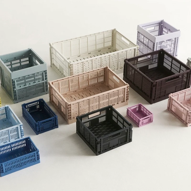 Faltbox „Colour Crate Mini Oblong Powder“ | Sanft & stapelbar | HAY