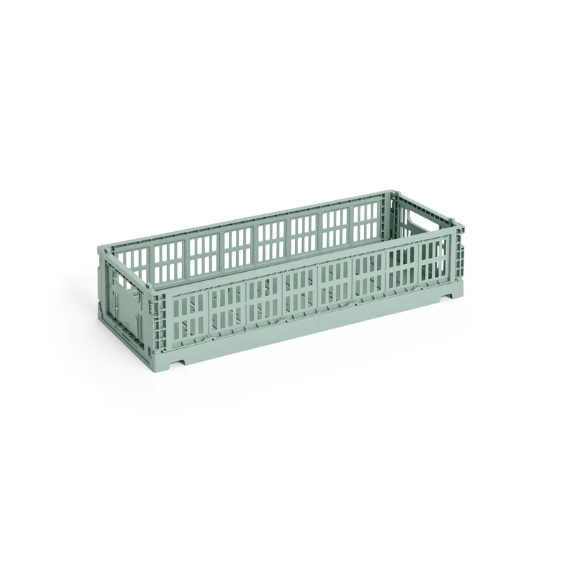 Faltbox „Colour Crate Mini Oblong Sage Green“ | Schmal & stilvoll | HAY