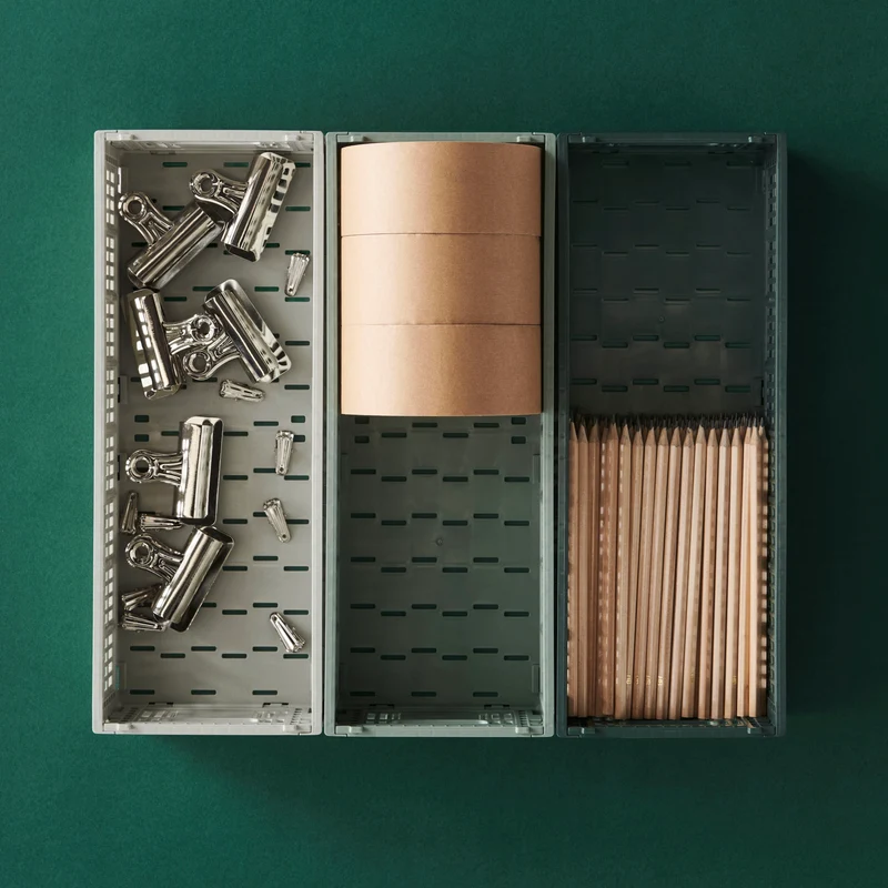 Faltbox „Colour Crate Mini Oblong Sage Green“ | Schmal & stilvoll | HAY