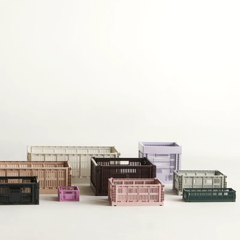 Faltbox „Colour Crate Mini Oblong Sage Green“ | Schmal & stilvoll | HAY