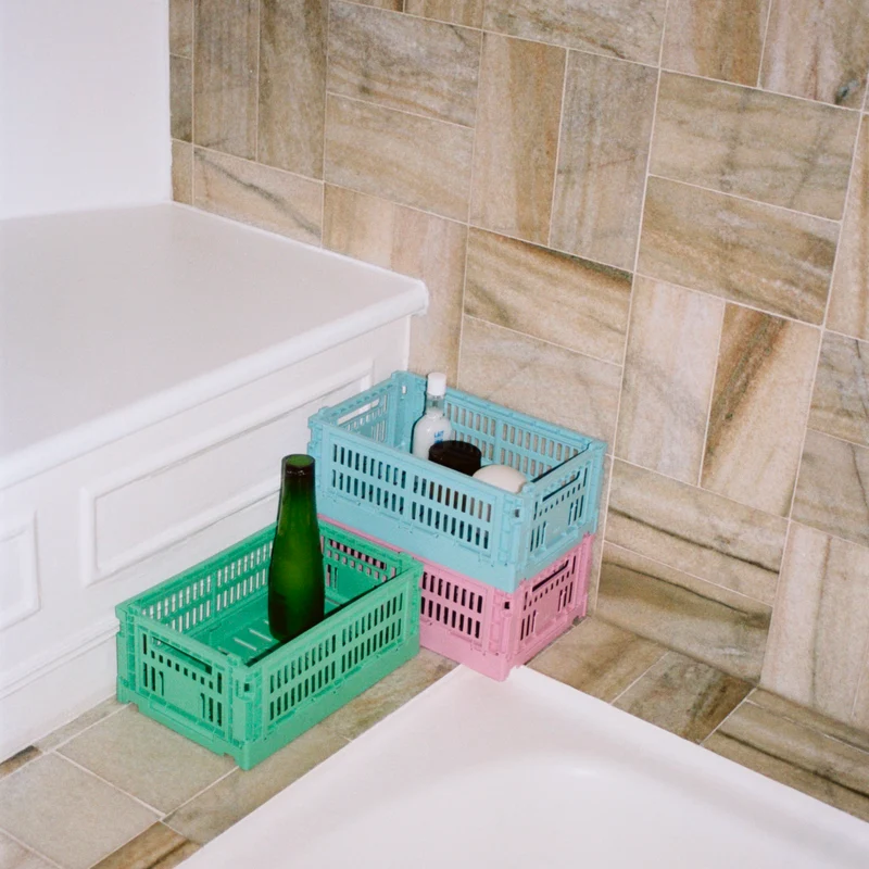 Faltbox „Colour Crate Small Dark Mint“ | Tiefer Ton, klare Form | HAY