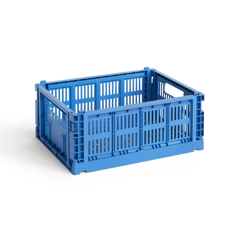 Faltbox „Colour Crate Medium Electric Blue“ | Kräftig & funktional | HAY
