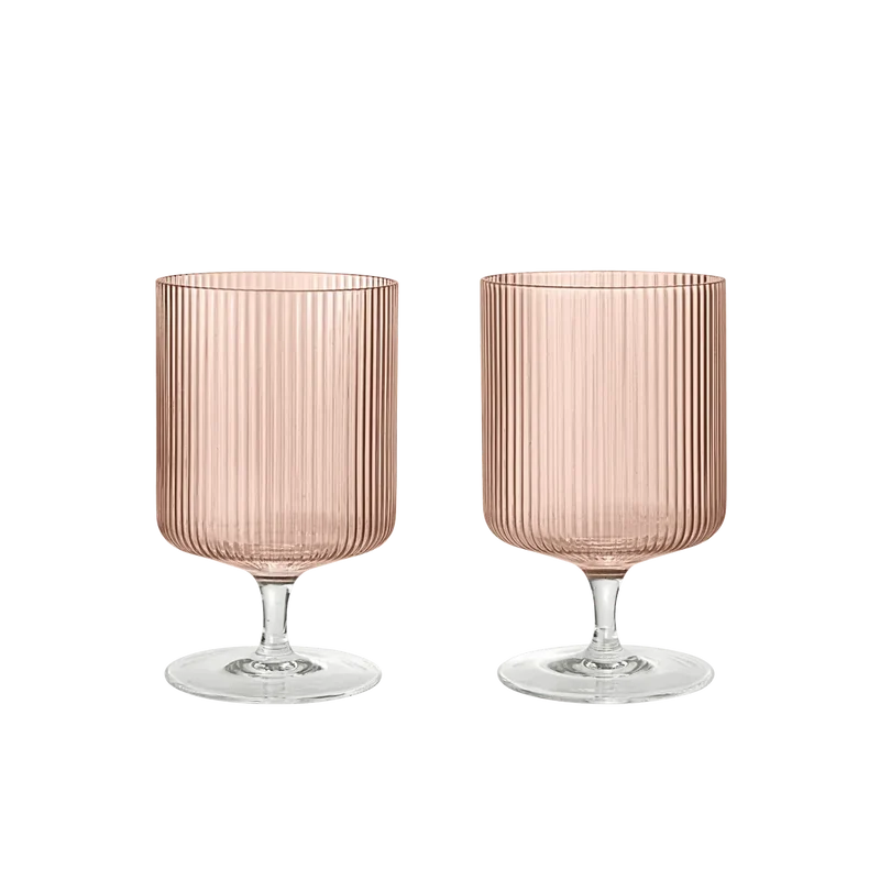 Weingläser Ripple (2er Set) - ferm LIVING