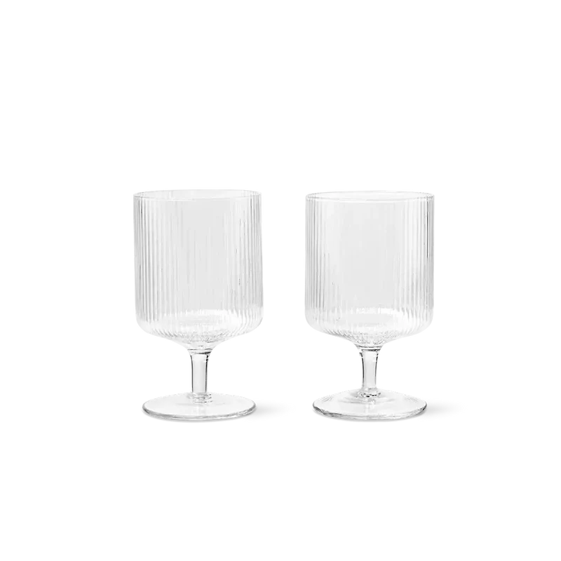 Weingläser Ripple (2er Set) - ferm LIVING