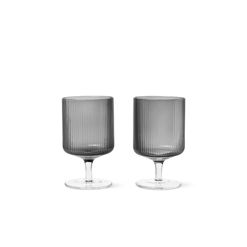 Weingläser Ripple (2er Set) - ferm LIVING
