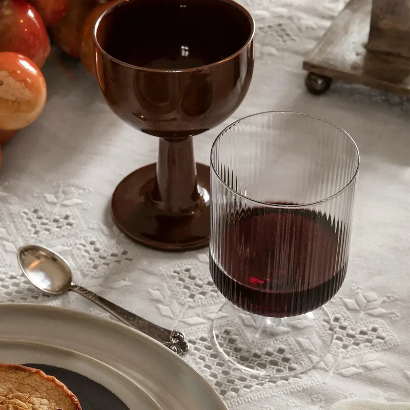 Weingläser Ripple (2er Set) - ferm LIVING