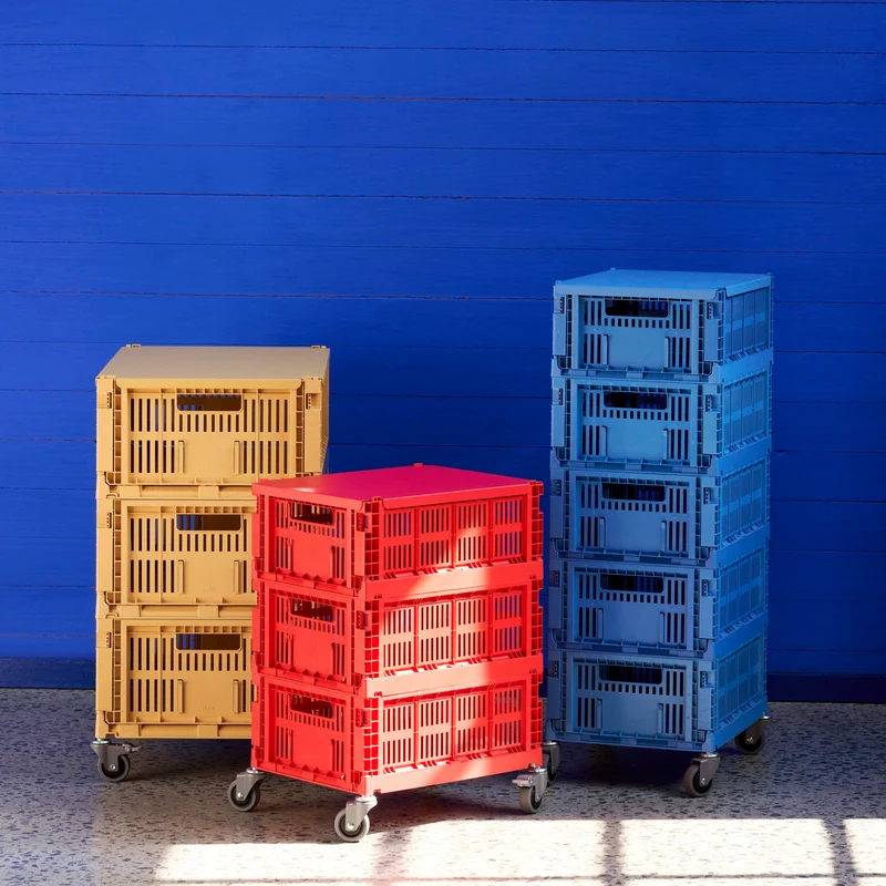 Deckel „Faltbox Medium Red“ (Stahl) | Knalliger Kontrast | HAY