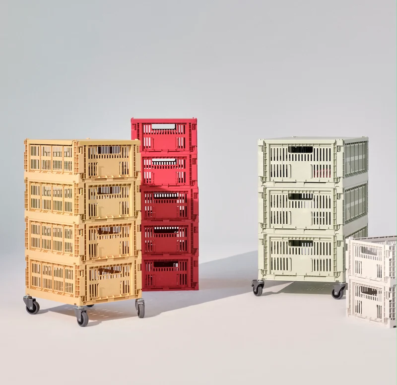 Rollen für Faltbox Medium | Flexibles Zubehör | HAY
