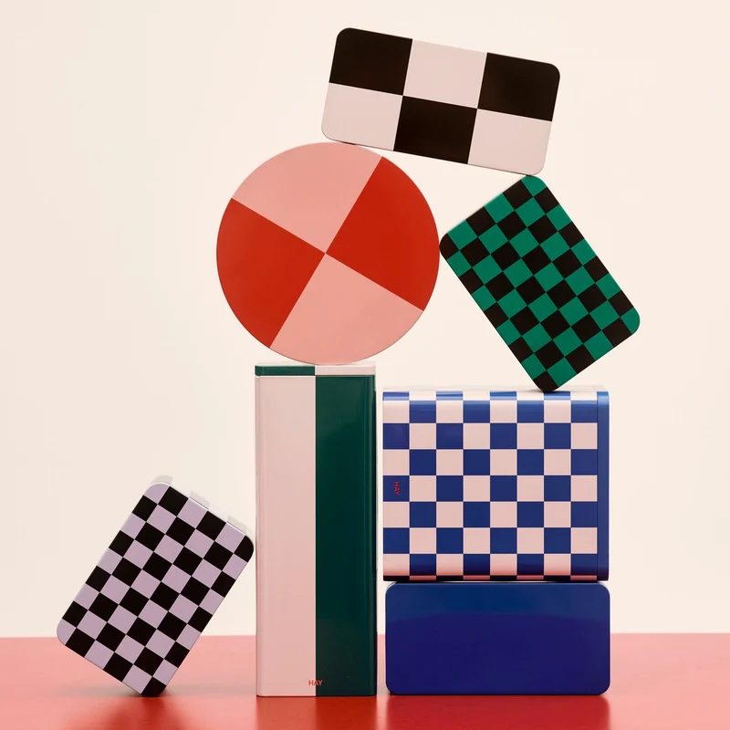 Dose „Tin Container Slim“ | Green & Off-White | HAY