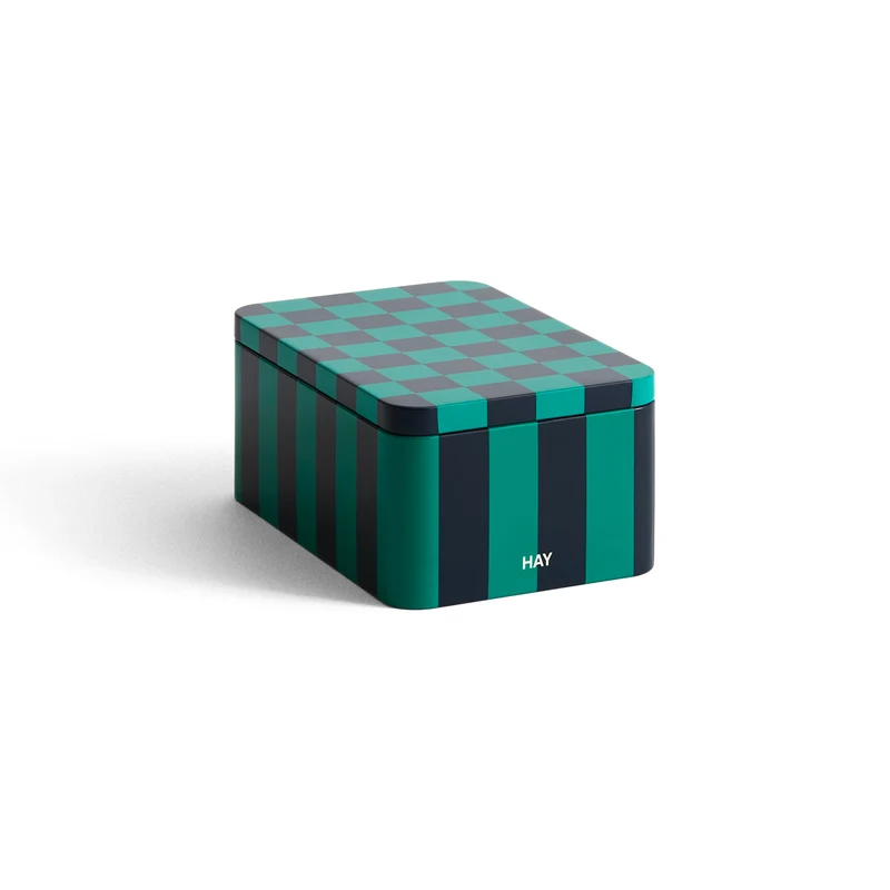 Dose „Tin Container Small“ | Green & Dark Blue | HAY