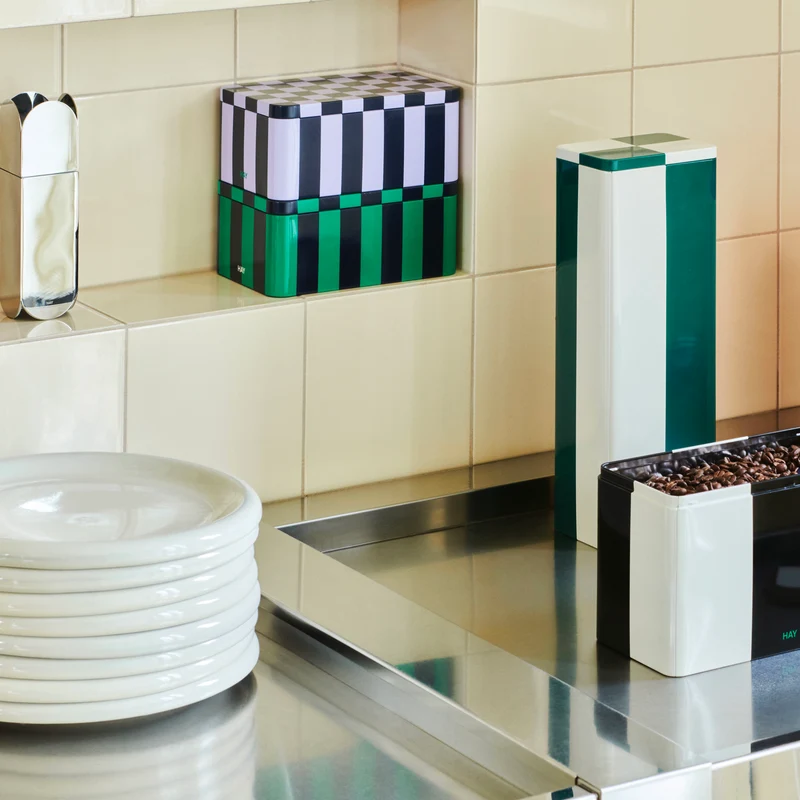 Dose „Tin Container Small“ | Green & Dark Blue | HAY