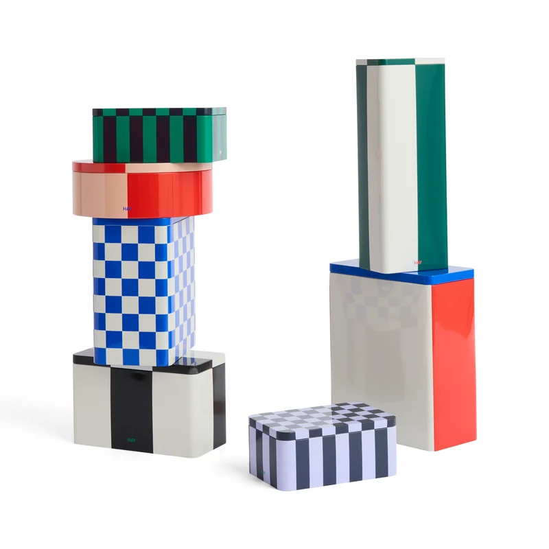 Dose „Tin Container Small“ | Dark Blue & Lavender | HAY