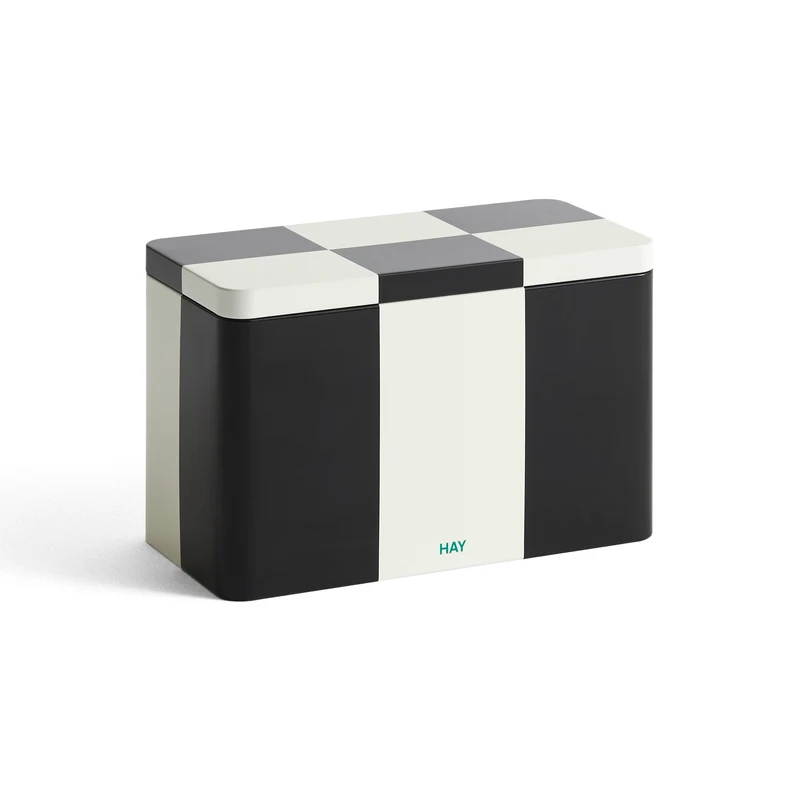 Dose „Tin Container Medium“ | Black & Off-White | HAY