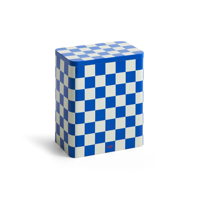 Dose „Tin Container Large“ | Blue & Off-White | HAY