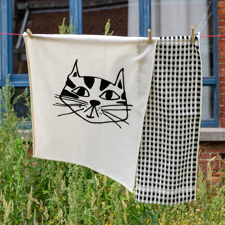 Geschirrtücher “Kitty” (2er Set) | Katzen-Look für die Küche | helen b