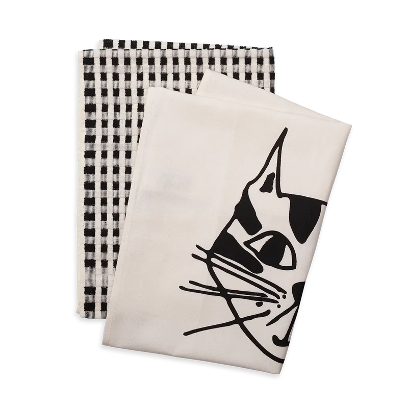 Geschirrtücher “Kitty” (2er Set) | Katzen-Look für die Küche | helen b