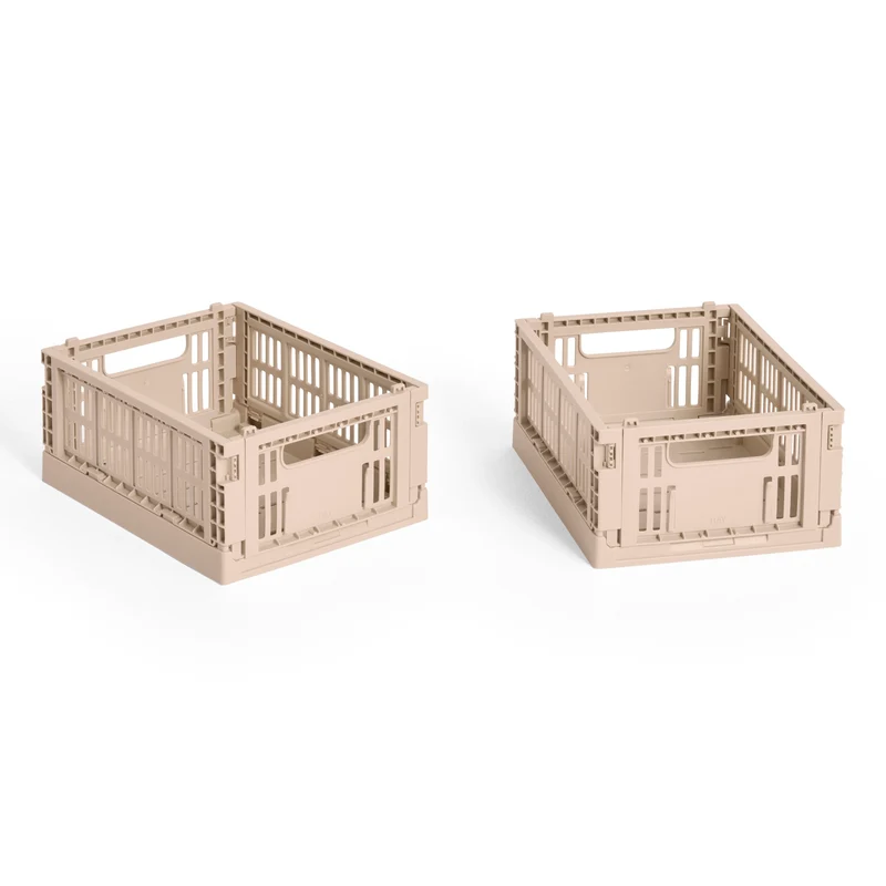 Faltbox „Colour Crate Mini Powder“ | 2er-Set in Zartrosa | HAY