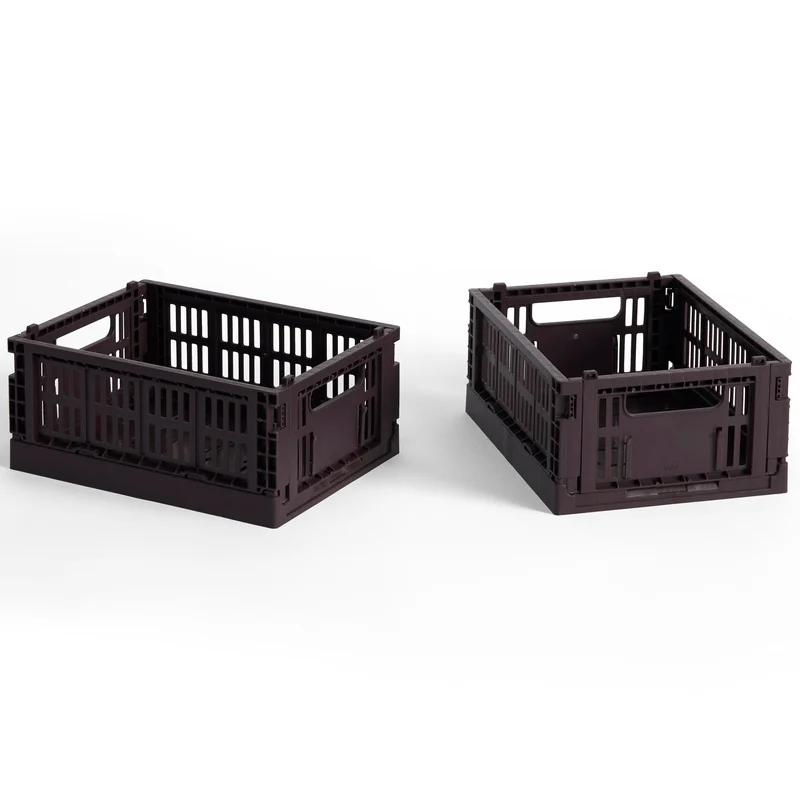 Faltbox „Colour Crate Mini Bordeaux“ | 2er-Set für Kleinkram | HAY
