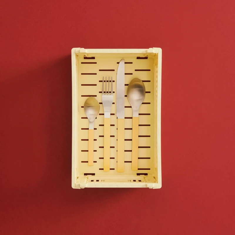 Faltbox „Colour Crate Small Light Yellow“ | Frisches Ordnungswunder | HAY